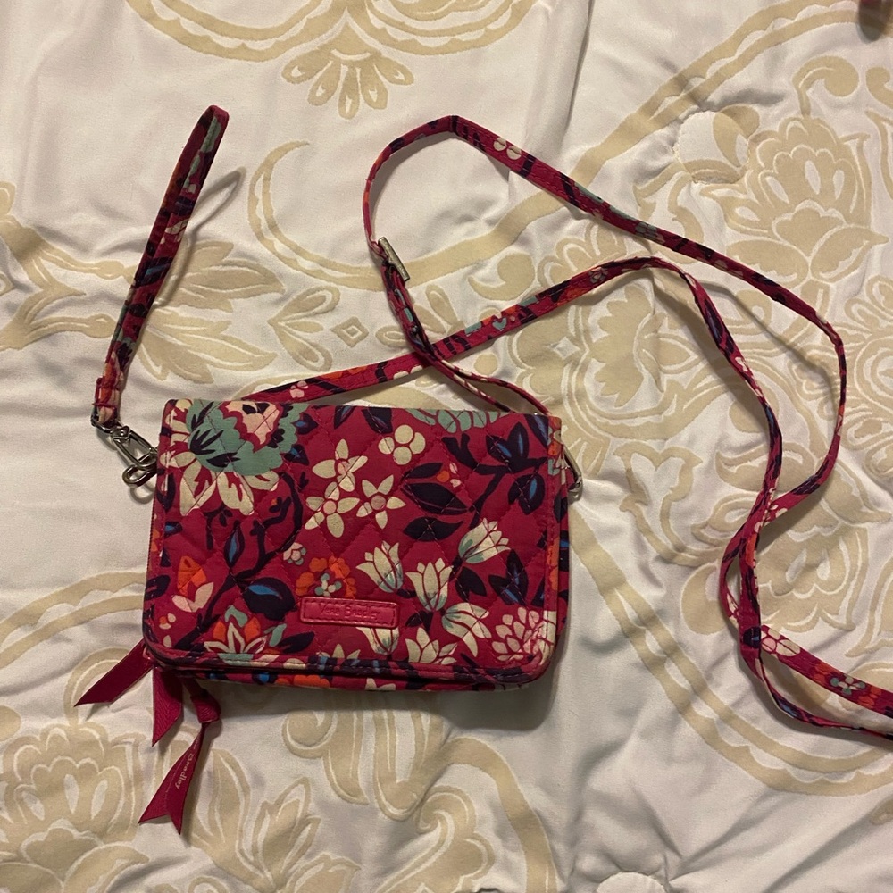 Vera Bradley pink Floral Crossbody Bag
